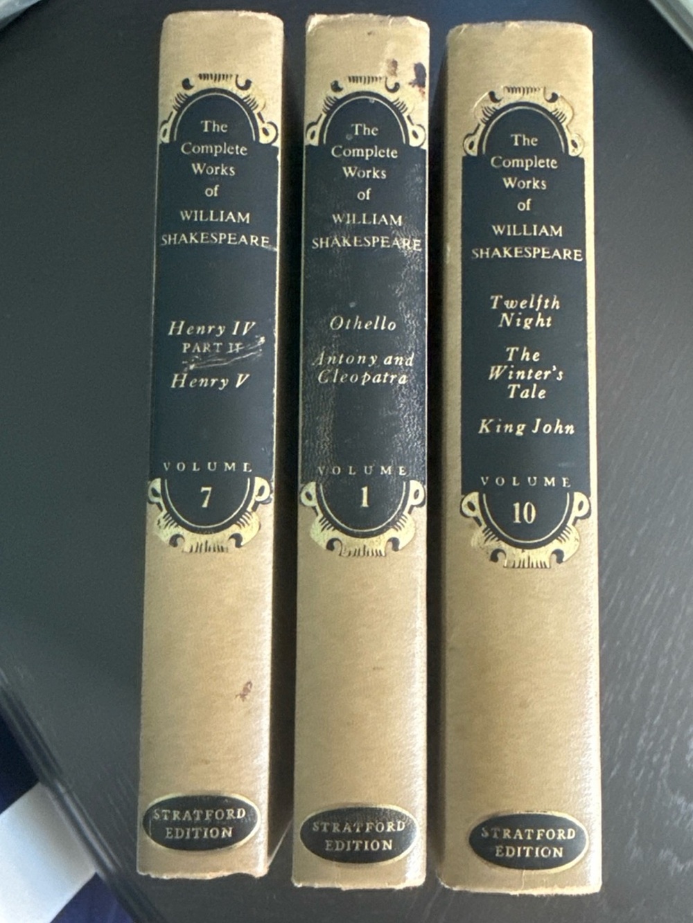 Vintage 1950s Shakespeare Stratford Edition Vol 1 Vol 7 Vol 10
